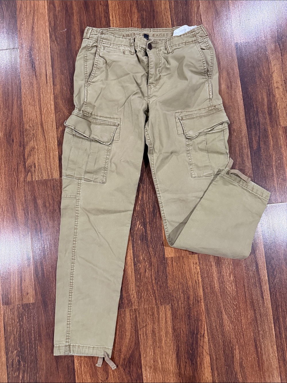 American Eagle Outfitters Men’s Olive-Tan Cargo Pants